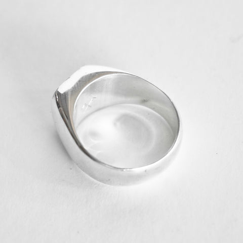 OGL OBBI GOOD LUCK SIGNET SILVER RING