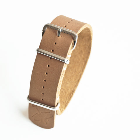 SQUADRON STRAPS BLENHEIM LEATHER NATO STRAPS SAHARA