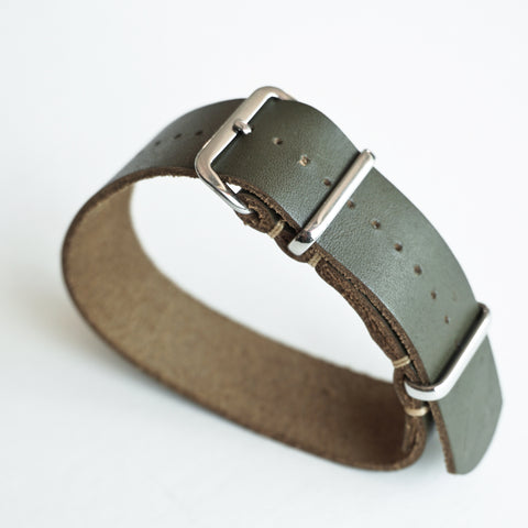 SQUADRON STRAPS BLENHEIM LEATHER NATO STRAPS OLIVE