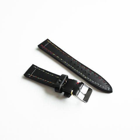 TALI JAM TANGAN OGL WTC HANDSTITCH BUTTERO BLACK COL VTG 20-16MM
