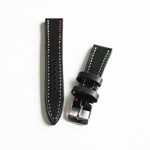 TALI JAM TANGAN OGL WTC HANDSTITCH BUTTERO BLACK COL VTG 20-16MM
