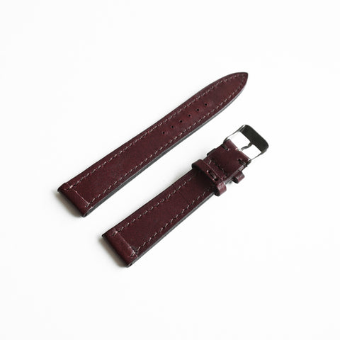 OGL WTC HANDSTITCH BUTTERO WATCH STRAP WINE (WINE STITCH) VTG 20-16MM