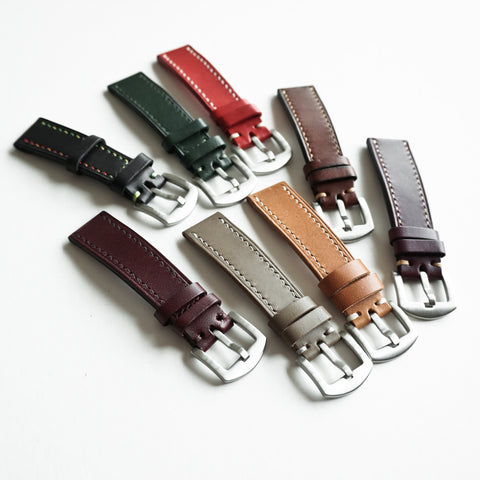 OGL WTC HANDSTITCH BUTTERO WATCH STRAP BROWN