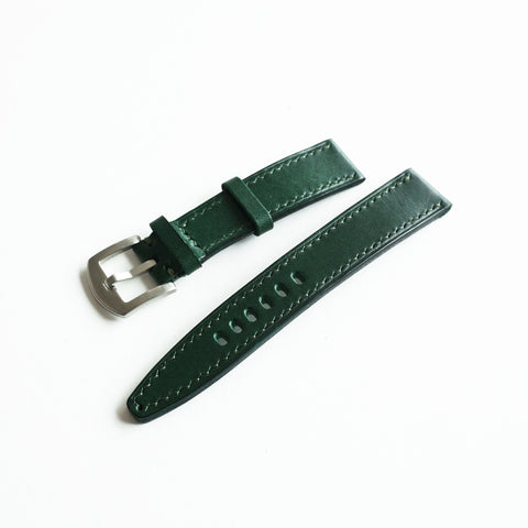 OGL WTC HANDSTITCH BUTTERO WATCH STRAP GREEN