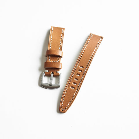 OGL WTC HANDSTITCH BUTTERO WATCH STRAP MUSTARD BROWN