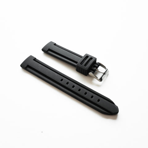 OGL WTC HEAVY DUTY SILICONE WATCH STRAP BLACK