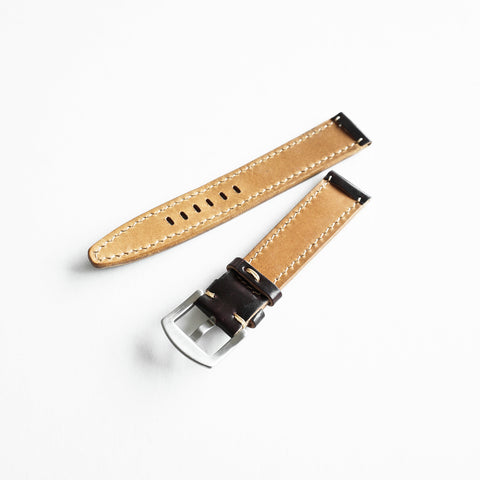 OGL WTC HANDSTITCH SHELL CORDOVAN WATCH STRAP NO.8