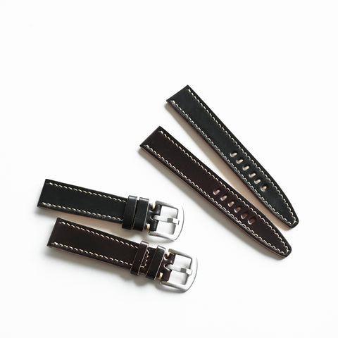 OGL WTC HANDSTITCH SHELL CORDOVAN WATCH STRAP NO.8