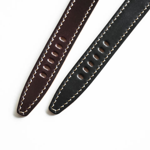 OGL WTC HANDSTITCH SHELL CORDOVAN WATCH STRAP NO.8