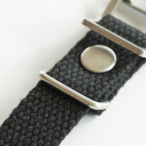 OGL WTC JAPANESE HEAVY COTTONDUCK WATCH STRAP BLACK