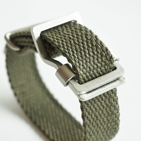 OGL WTC JAPANESE HEAVY COTTONDUCK WATCH STRAP OLIVE