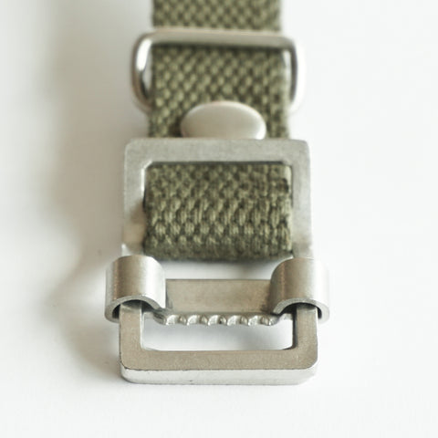 OGL WTC JAPANESE HEAVY COTTONDUCK WATCH STRAP OLIVE