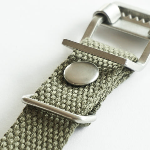 OGL WTC JAPANESE HEAVY COTTONDUCK WATCH STRAP OLIVE