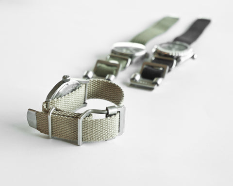 OGL WTC JAPANESE HEAVY COTTONDUCK WATCH STRAP OFF-WHITE