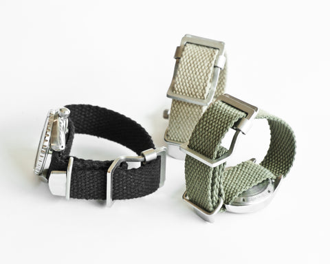 OGL WTC JAPANESE HEAVY COTTONDUCK WATCH STRAP OLIVE