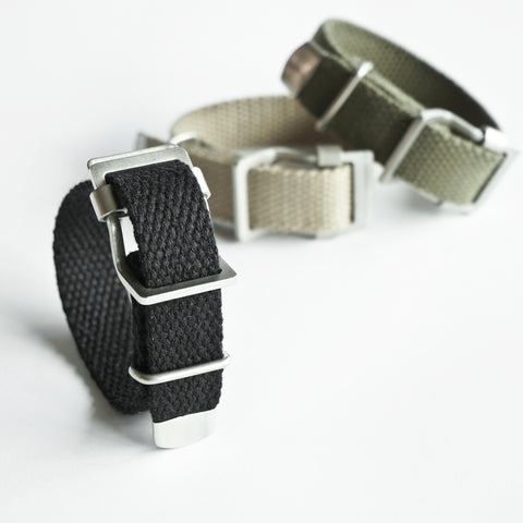 OGL WTC JAPANESE HEAVY COTTONDUCK WATCH STRAP BLACK