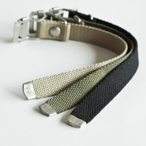 OGL WTC JAPANESE HEAVY COTTONDUCK WATCH STRAP BLACK