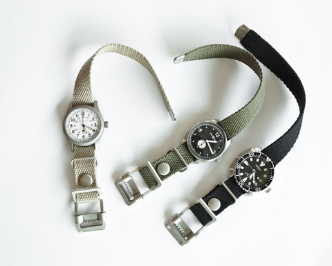 OGL WTC JAPANESE HEAVY COTTONDUCK WATCH STRAP BLACK