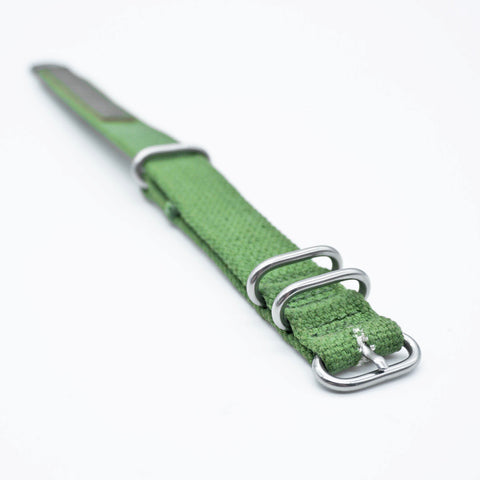 OGL WTC Field Webbing Strap with rugged woven webbing and brushed metal hardware for field watches and mechanical watches