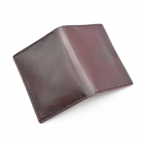 OGL BRAVE SHELL CORDOVAN FOLD CARDHOLDER NO. 8 (HANDSTITCH)