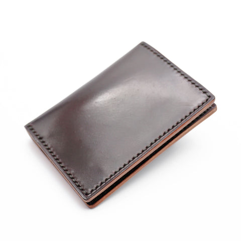 OGL BRAVE SHELL CORDOVAN FOLD CARDHOLDER NO. 8 (HANDSTITCH)