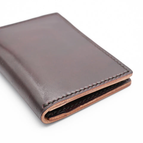 OGL BRAVE SHELL CORDOVAN FOLD CARDHOLDER NO. 8 (HANDSTITCH)