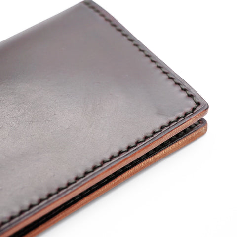 OGL BRAVE SHELL CORDOVAN FOLD CARDHOLDER NO. 8 (HANDSTITCH)