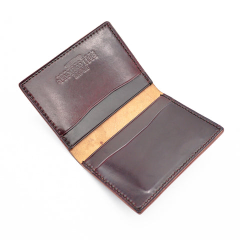 OGL BRAVE SHELL CORDOVAN FOLD CARDHOLDER NO. 8 (HANDSTITCH)