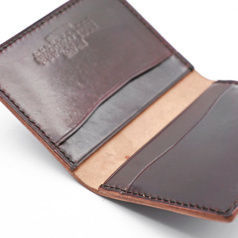 OGL BRAVE SHELL CORDOVAN FOLD CARDHOLDER NO. 8 (HANDSTITCH)