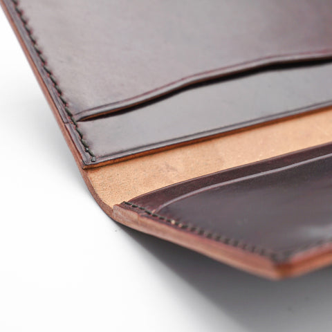 OGL BRAVE SHELL CORDOVAN FOLD CARDHOLDER NO. 8 (HANDSTITCH)