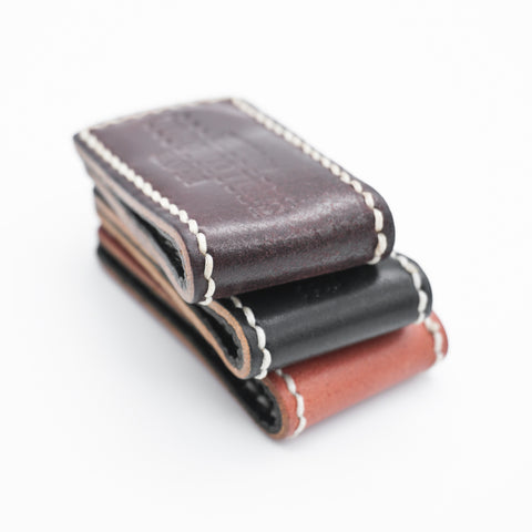 OGL BRAVE Shell Cordovan Magnetic Clip - Handstitched