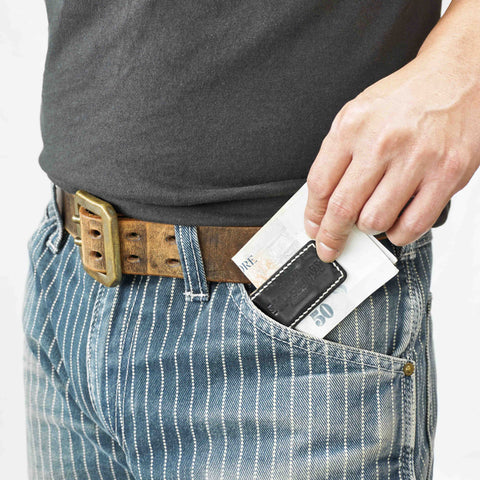 OGL BRAVE Shell Cordovan Magnetic Clip - Handstitched
