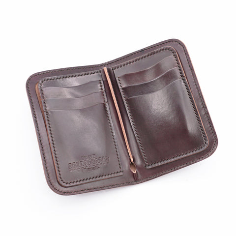 OGL BRAVE Shell Cordovan Mid Leather Wallet No. 8 - Handstitched