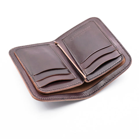 OGL BRAVE Shell Cordovan Mid Leather Wallet No. 8 - Handstitched
