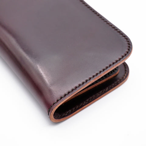 OGL BRAVE Shell Cordovan Mid Leather Wallet No. 8 - Handstitched