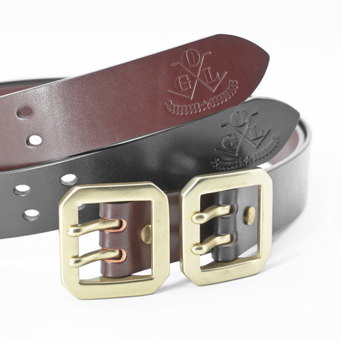 OGL Belt Double-Prong Garrison Leather Belt Full-Dyed Tan