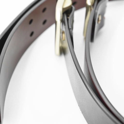 OGL Belt Double-Prong Garrison Leather Belt Full-Dyed Tan