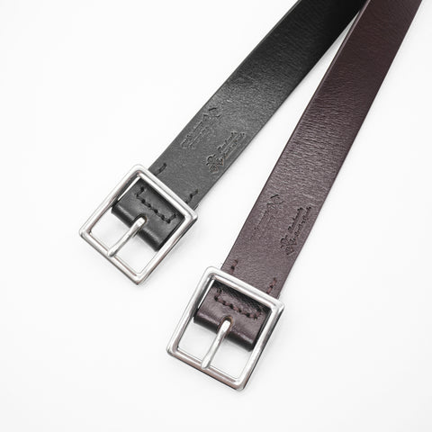 OGL BELT SCOUT125 LEATHER BELT GRAINY BLACK