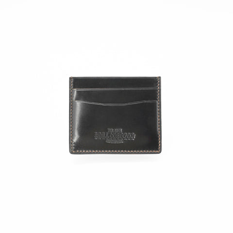 OGL BRAVE SHELL CORDOVAN CARDHOLDER BLACK (HANDSTITCH)