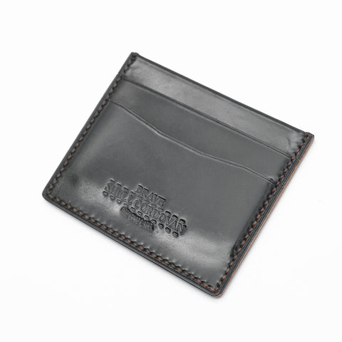 OGL BRAVE SHELL CORDOVAN CARDHOLDER BLACK (HANDSTITCH)