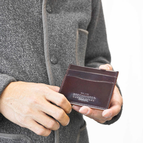 OGL BRAVE SHELL CORDOVAN CARDHOLDER NO. 8  (HANDSTITCH)