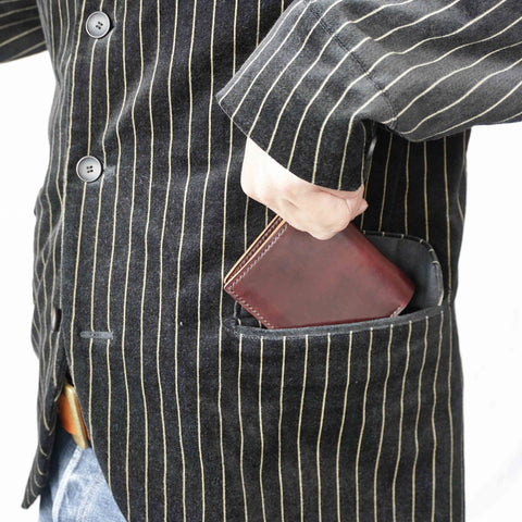 OGL BRAVE SHELL CORDOVAN DOMPET KULIT PENDEK NO. 8 (JAHIT TANGAN)