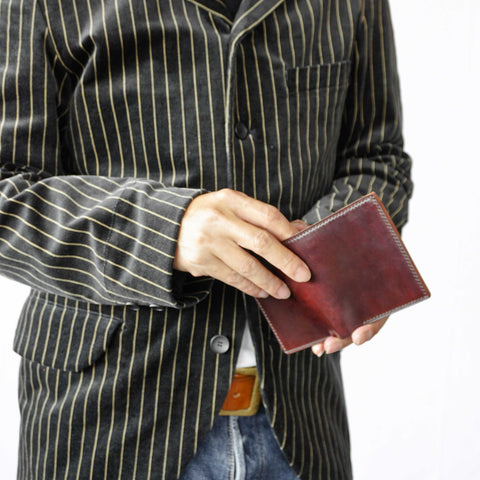 OGL BRAVE SHELL CORDOVAN DOMPET KULIT PENDEK NO. 8 (JAHIT TANGAN)