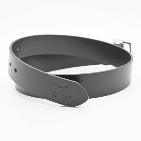 OGL Belt Vintage 1.5 Leather Belt Full-Dyed Black