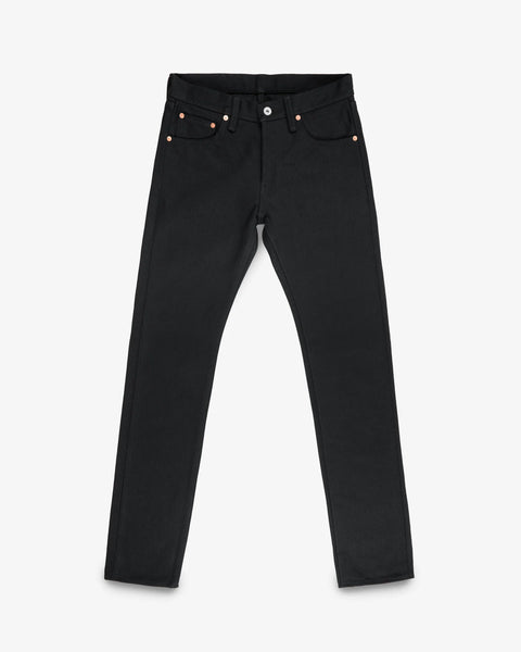 21oz Selvedge Denim Slim Tapered Cut Jeans IH777S-SB - Superblack (Non-Fade)