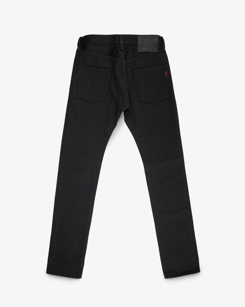21oz Selvedge Denim Slim Tapered Cut Jeans IH777S-SB - Superblack (Non-Fade)