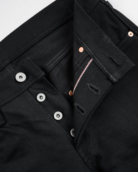 21oz Selvedge Denim Slim Tapered Cut Jeans IH777S-SB - Superblack (Non-Fade)