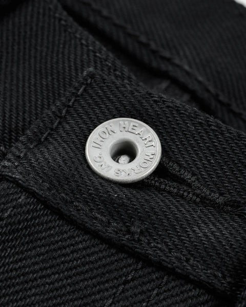 21oz Selvedge Denim Slim Tapered Cut Jeans IH777S-SB - Superblack (Non-Fade)