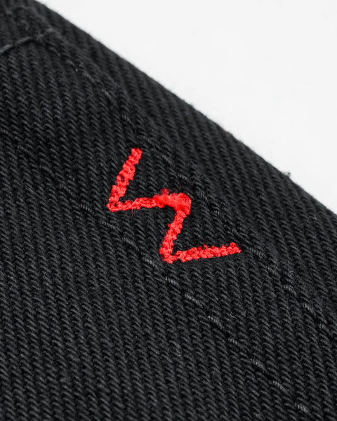 21oz Selvedge Denim Slim Tapered Cut Jeans IH777S-SB - Superblack (Non-Fade)