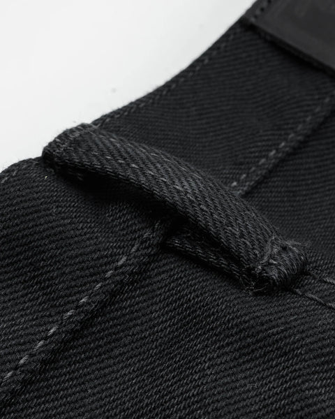 21oz Selvedge Denim Slim Tapered Cut Jeans IH777S-SB - Superblack (Non-Fade)